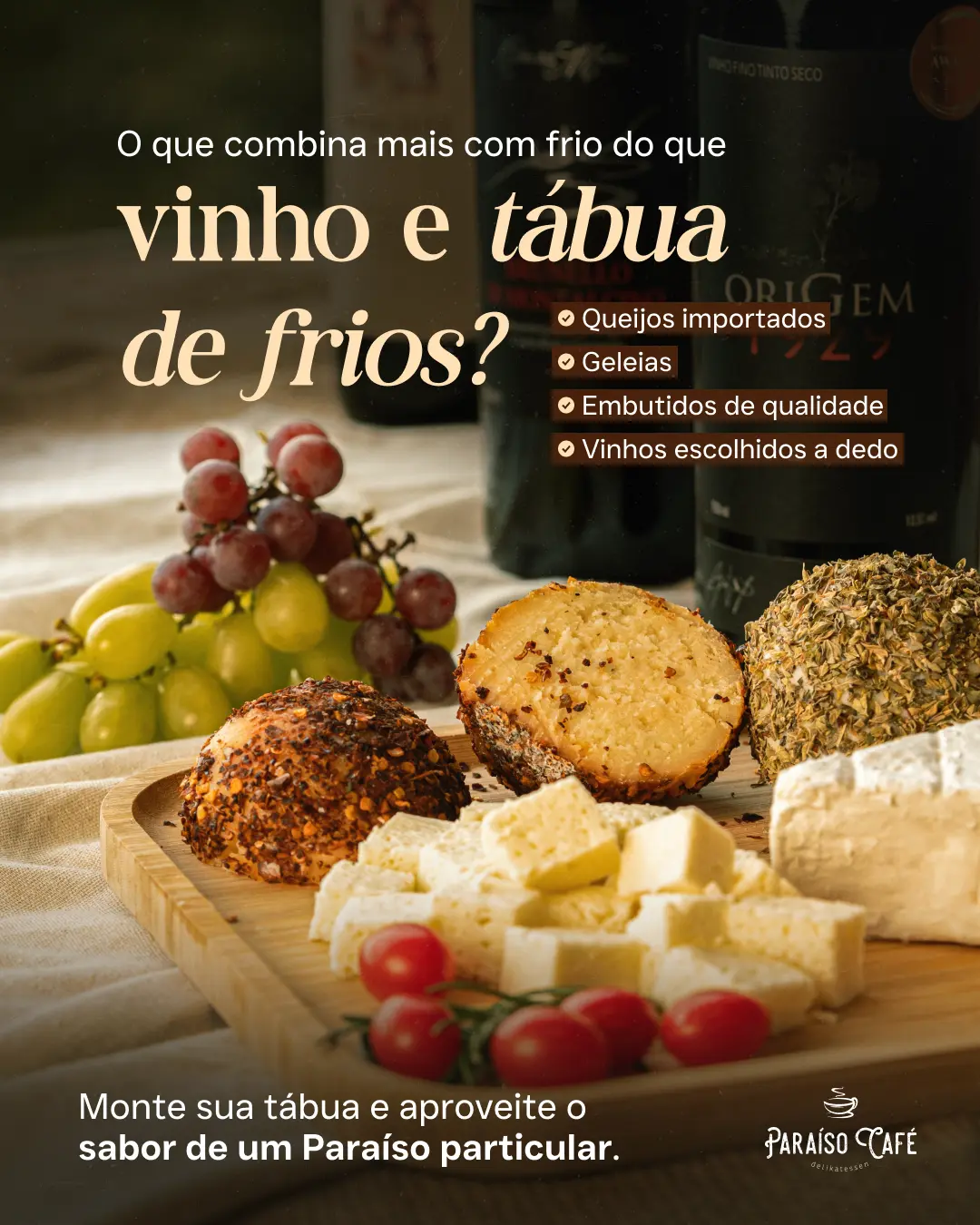 Delicatessen com produtos da serra